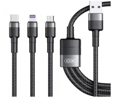 Кабель NB-Q191 3 in 1 40W fast charger USB Cable 1.2M XONBQ1913 фото