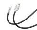 Кабель NB227 OD6.0 6A silicone TPE zinc alloy data cable Lightning L=1.2M XONB227AP фото 1